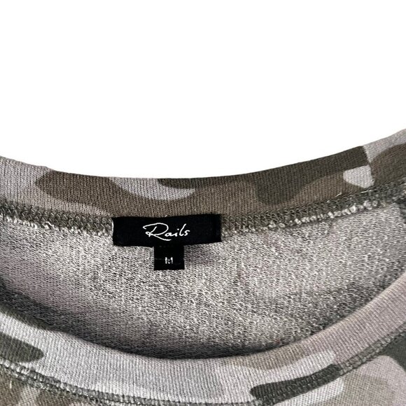 RAILS Georgia Camo Sweater Shirt Dress Side Zippers Women’s Size M - Picture 7 of 12